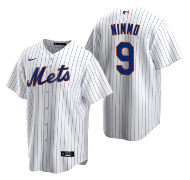 Men's New York Mets #9 Brandon Nimmo White Cool Base Stitched Baseball Jersey Men's New York Mets #9 Brandon Nimmo White Cool Base Stitched Baseball Jersey